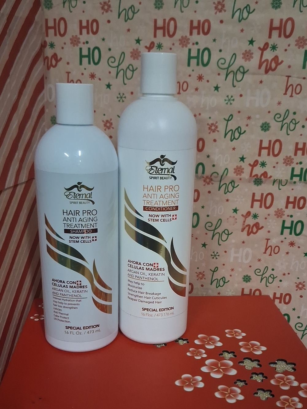 Eterna Hair Pro Anti-Aging Treatment Shampoo & Conditioner Set - White